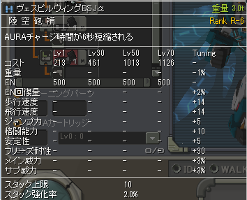 ヴェスピルウィングBSJα詳細