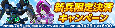 新兵限定決済キャンペーン